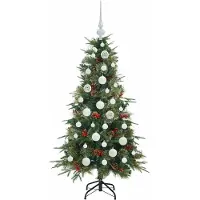 vidaXL Sapin de Noël Artificiel à Branches Articulées Vert 120 cm