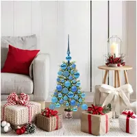 vidaXL Sapin de Noël avec 150 LED avec support Vert 65 cm PE