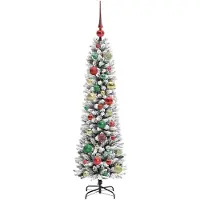 vidaXL Sapin de Noël artificiel Blanc 120 cm PVC, métal et plastique
