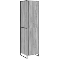 vidaXL Armoire , gris Sonoma, 50 x 50 x 200 cm, en panneaux de particules