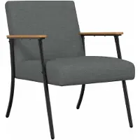 vidaXL fauteuil Gris foncé 59 x 75 x 78 cm tissu