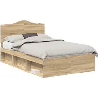 vidaXL Cadre de lit Sonoma 120 x 200 cm Pin massif