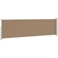 vidaXL Auvent latéral extensible 117 x 500 cm en polyester, à angle droit