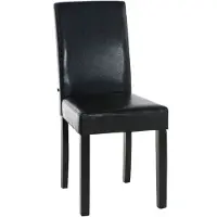 Lomadox Chaise de salle à manger Ina noir marron