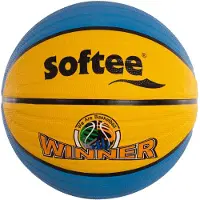 Softee Ballon de basketball Winner - jaune/bleu