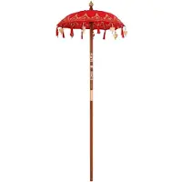 vidaXL Parasol balinais, 125 x 125 x 260 cm