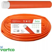 Vartco tuyau de drainage à 2 couches Tuyau pour pompes submersibles résistant aux UV Tuyau de transport flexible (2" 50mm 10m)