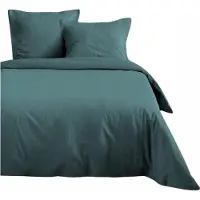 Good Morning Housse de couette en coton EDEN, 200 x 200 cm, vert