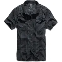 Brandit Chemise 'Roadstar' bleu-gris / noir