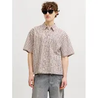Jack & Jones Chemise marron / blanc