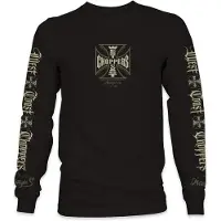 West Coast Choppers Gangscript Long Sleeve T-shirt Noir XL Homme