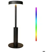 Nikcorp Lampe De Table Led Sans Fil Smanu Modèle Rgb 5000 Mah 3 Modes, Gradation Fluide 10%-100% 3000k/4500k/6500k, 7 Couleurs, Tactile