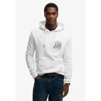 Superdry Homme Sweat à Capuche à Logo Brodé Lo-fi Dockside White Taille: S