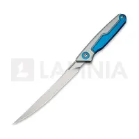 CIVIVI Couteau pliant Shawka, Silver & Blue Aluminum, Satin