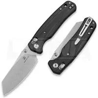 Bestechman Couteau pliant Cicada - Stonewash - G10, noir