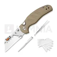 Kizer Cutlery Couteau pliant C01C Uti 2, Brown G-10 & Bead Blast