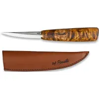 Roselli Carving knife RIR112 Carbon Steel, Curly birch, couteau à bois