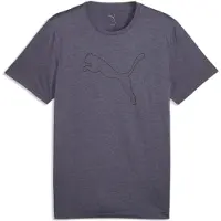 Puma Tad Essential Heather Cat Logo Large Short Sleeve T-shirt Bleu S Homme