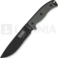 ESEE Model 6 Serrated 6S couteau de survie avec étui noir + clip ceinture