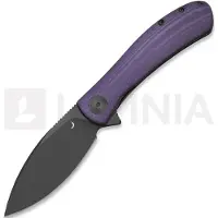 Trollsky Knives Couteau pliant Mandu EVO Magnacut, Purple G-10, Black Stonewash