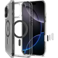 Spigen Ultra Hybrid T (MagFit) (Apple iPhone 16 Pro), Coque pour téléphone portable, Gris