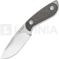 Kizer Cutlery Buddy 1081A8 Stonewashed 14C28N, Black Micarta, couteau fixe, Maksim Epifantsev design