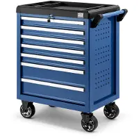 HBM servante à outils garnie, 154 pièces, bleue