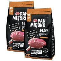 PAN MIĘSKO - Veau et canard pour chats adultes - M 10kg