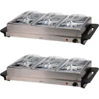 Excellent Electrics Chauffe plat et assiette - - Plaque chauffante - Acier inoxydable - 300W - 53 x 35 x 10cm - gris