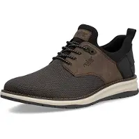 Rieker Baskets pour hommes , aspect tricoté, avec ouverture élastique, modèle 14750, taille : 42 EU, couleur : marron
