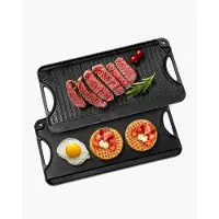 Vevor Plaque de cuisson réversible en fonte