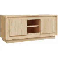 vidaXL Armoire TV Chêne Sonoma 102x35x45 cm Bois composite