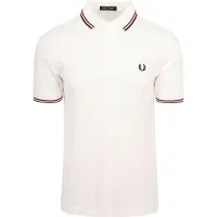 Fred perry Polo TWIN TIPPED SHIRT hommes - Blanc - EU XL