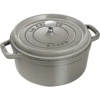 Staub en fonte Roaster / Cocotte Round 26 cm 5 L Gray graphite