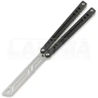 Squid Industries Couteau papillon d'entraînement Carbon Fiber Nautilus V2, noir