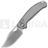 Kunwu Knives Couteau pliant Django XL - Satin - Titanium, Diamond Texture