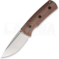 Petrified Fish Couteau Beluga - Sanblast - Micarta, brun