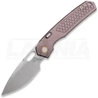 Vosteed Couteau pliant Psyop 332 - Stonewash - Titanium, pourpre