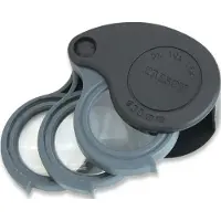Carson TriView Folding Loupe W/Case