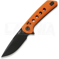 Reate Couteau pliant PL-XF Orange G-10, Black PVD