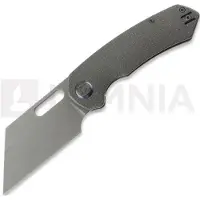 Kunwu Knives Couteau pliant Primo - Stonewashed - Titanium, Raindrop Texture
