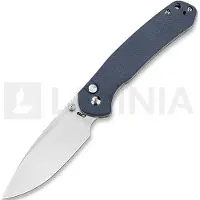 CJRB Couteau pliant Pyrite Button Lock Blue G10