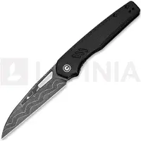 CIVIVI Couteau pliant Guile, Damascus, Black Canvas Micarta