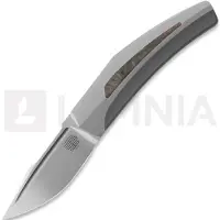 Reate Couteau pliant Small Krypton, Bead Blast Ti/Red Dark Matter CF