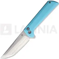 North Mountain Blade Couteau pliant Chop 2 Button Lock Sky Blue G-10