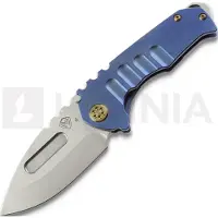 Medford Couteau pliant Genesis T S45VN Tumbled DP, Blue w/Bronze HW
