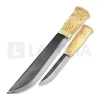 Kauhavan Puukkopaja Couteau Double Leuku 210, natural