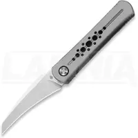 Kizer Cutlery Couteau pliant Feist 2 X Series Hawkbill, Gray Titanium, Stonewash