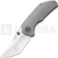 We Knife Couteau pliant Thug, satin, gris