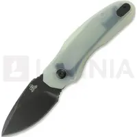 Twisted Assisted Couteau pliant Fortis Drop Point, Jade G-10, Blackwash